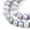 Ombre Effect Dyed Glass Beads Strands GLAA-C023-02B-A-3