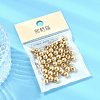 SHEGRACE Brass Textured Round Beads XGRPCU095-298G-6