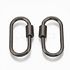 Brass Screw Carabiner Lock Charms KK-T047-07-3