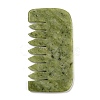 Natural Xiuyan Jade Massage Combs AJEW-K045-01B-1