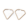 201 Stainless Steel Angular Hoop Earrings EJEW-F219-06B-G-1
