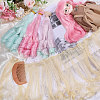 4Pcs 4 Colors High Temperature Fiber Long Flat Curly Hairstyle Doll Wig Hair DOLL-GL0001-04A-4