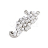 Sea Horse Brass ABS Imitation Pearl Pendants KK-I352-04E-P-2