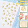 50Pcs Brass Beads KK-BC0013-25A-4