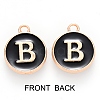 Golden Plated Enamel Alloy Charms ENAM-SZ0001-26B-B-3