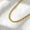 Brass Link Chain Necklaces for Women X-NJEW-K282-06G-3