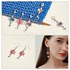 Alloy Enamel & Acrylic Pendant Locking Stitch Markers HJEW-AB00121-5