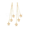 Brass with Cubic Zirconia Big Pendants KK-L261-19A-G-1