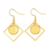 304 Stainless Steel Earring Cabochon Settings STAS-D267-01B-G-1
