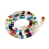 Faceted Transparent Glass Cube Beads Strands X-GLAA-R163-4x4-01-2