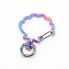 Zinc Alloy Swivel Lobster Clasps PALLOY-WH0070-97M-2