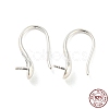 925 Sterling Silver Hoop Earring Findings STER-H107-12S-1