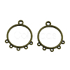 Tibetan Style Alloy Ring Chandelier Components Links TIBE-3818-AB-FF-1