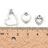 Mixed Tibetan Style Alloy Heart Pendants TIBEP-X0004-01-AS-4