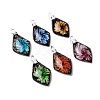 Handmade Gold Sand Lampwork Big Pendants LAMP-S062-B-2