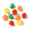 20Pcs 4 Colors Resin Imitation Vegetable Pendants RESI-YW0001-59-2