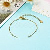 Handmade 304 Stainless Steel Satellite Chains Bracelets Making Accessories X-AJEW-JB01024-4