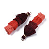 Polycotton(Polyester Cotton) Layered Tassel Big Pendant Decorations FIND-T052-16-12-4