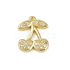 Brass Micro Pave Cubic Zirconia Pendants KK-M322-48G-05-1