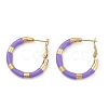 PVD Vacuum Plating 201 Stainless Steel Enamel Hoop Earrings for Women EJEW-B016-33D-4