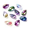 Faceted Teardrop Glass Pendants GLAA-O008-AM-1