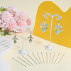 200Pcs Brass Flat Head Pins KK-SC0005-26A-4