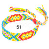 Cotton Braided Rhombus Pattern Cord Bracelet FIND-PW0013-003A-51-1