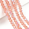 Electroplate Glass Beads Strands EGLA-A034-T4mm-L24-4