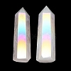 Point Tower Electroplate Natural Rose Quartz Home Display Decoration PW23030680855-2