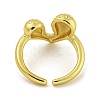 Brass Cuff Rings for Women RJEW-E294-06G-02-3