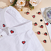 12Pcs Heart Alloy Enamel Lapel Pin Backs for Backpack Clothes JEWB-NB0001-29-4