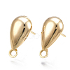 Brass Stud Earring Findings KK-T038-467G-1