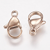 Ion Plating(IP) 304 Stainless Steel Lobster Claw Clasps STAS-P185-12-RG-2