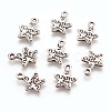 Gift Ideas for Men On Valentines Day Tibetan Style Alloy Star Carved Word Just for You Message Charms LS-LF1272Y-1