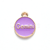 Alloy Enamel Pendants X-ENAM-S124-01A-01I-3