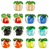 32Pcs 8 Colors Luminous Handmade Lampwork Fruit Beads LAMP-PA0001-28-7