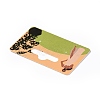 Rectangle Paper One Pair Earring Display Cards with Hanging Hole CDIS-C004-04B-4