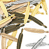 40Pcs 4 Colors Tibetan Style Alloy Big Pendants FIND-TA0009-61-3