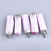 Electroplate Natural Selenite Big Pendants G-S344-41B-1