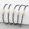 Adjustable Nylon Cord Braided Bead Bracelets BJEW-P256-B32-1