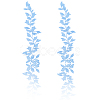 4Pcs Polyester Iron on/Sew On Patches PATC-CP0001-11A-6