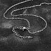 Non-Tarnish 304 Stainless Steel Cable Chain Necklace STAS-T040-PJ204-70-1