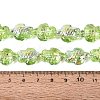 Electroplate Transparent Glass Beads Strands EGLA-N055-04A-09-4