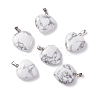 Natural Howlite Pendants G-G956-B28-FF-2