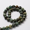 Natural African Turquoise(Jasper) Round Beads Strands G-E329-8mm-41-2
