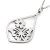 Non-Tarnish 304 Stainless Steel Pendant Necklaces NJEW-P306-03P-1