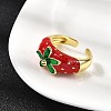 Brass Adjustable Cuff Rings RJEW-C143-01A-G-3
