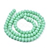 Opaque Solid Color Glass Beads Strands EGLA-A034-P3mm-D14-2