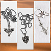4Pcs 4 Style 304 Stainless Steel Big  Pendants STAS-DC0006-21-7