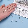 Tarnish Resistant 201 Stainless Steel Barbell Cartilage Earrings EJEW-R147-39-5